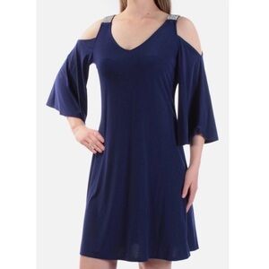 MSK Midnight Blue Embellished Cocktail Dress